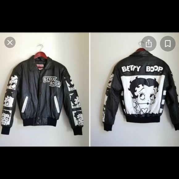 Betty Boop Leather Jacket Sz M - Picture 2 of 3
